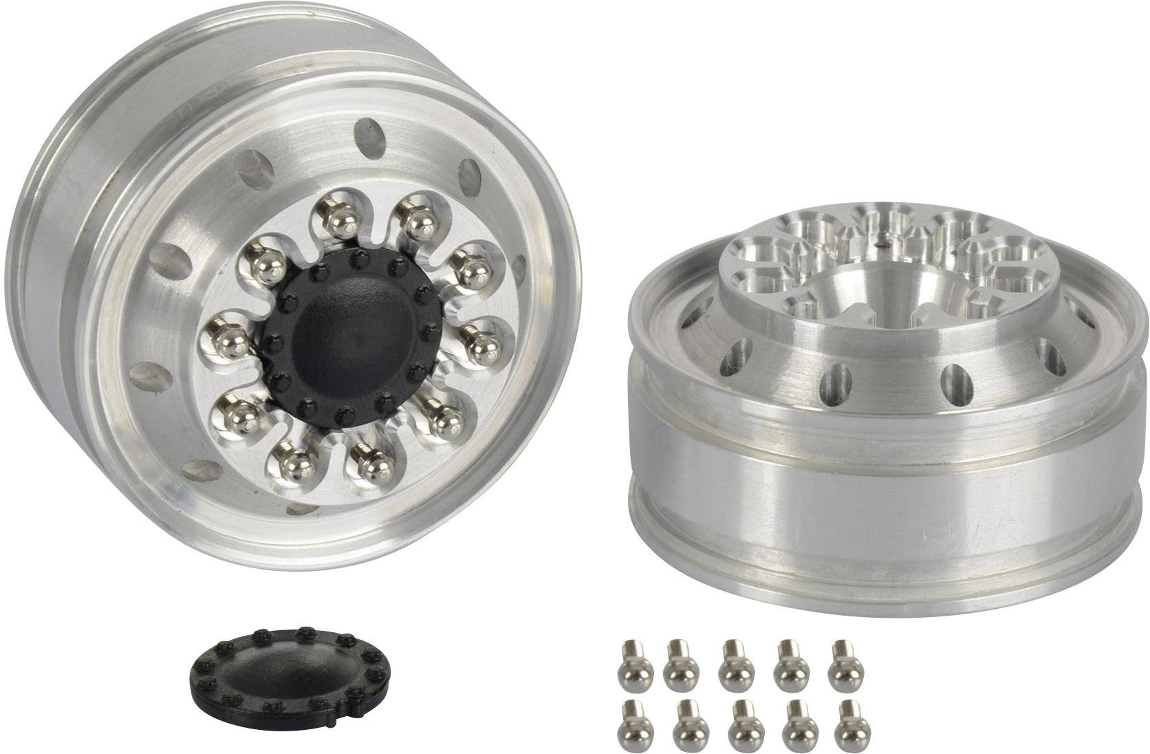 Carson Modellsport 1:14 LKW Felgen 21mm Aluminium Silber 2St.