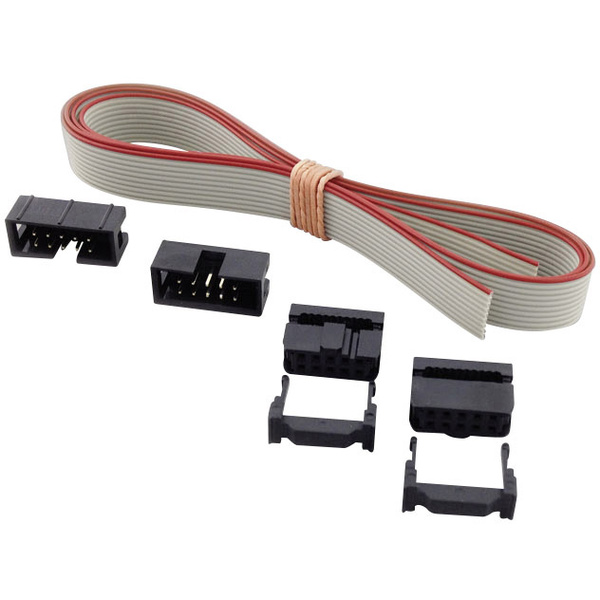 BKL Electronic 10122100Pfosten-Steckerverbinder-Set mit Zugentlastung Rastermaß: 2.54mm Polzahl Gesamt: 10 Anzahl Reihen: 2 1 Set