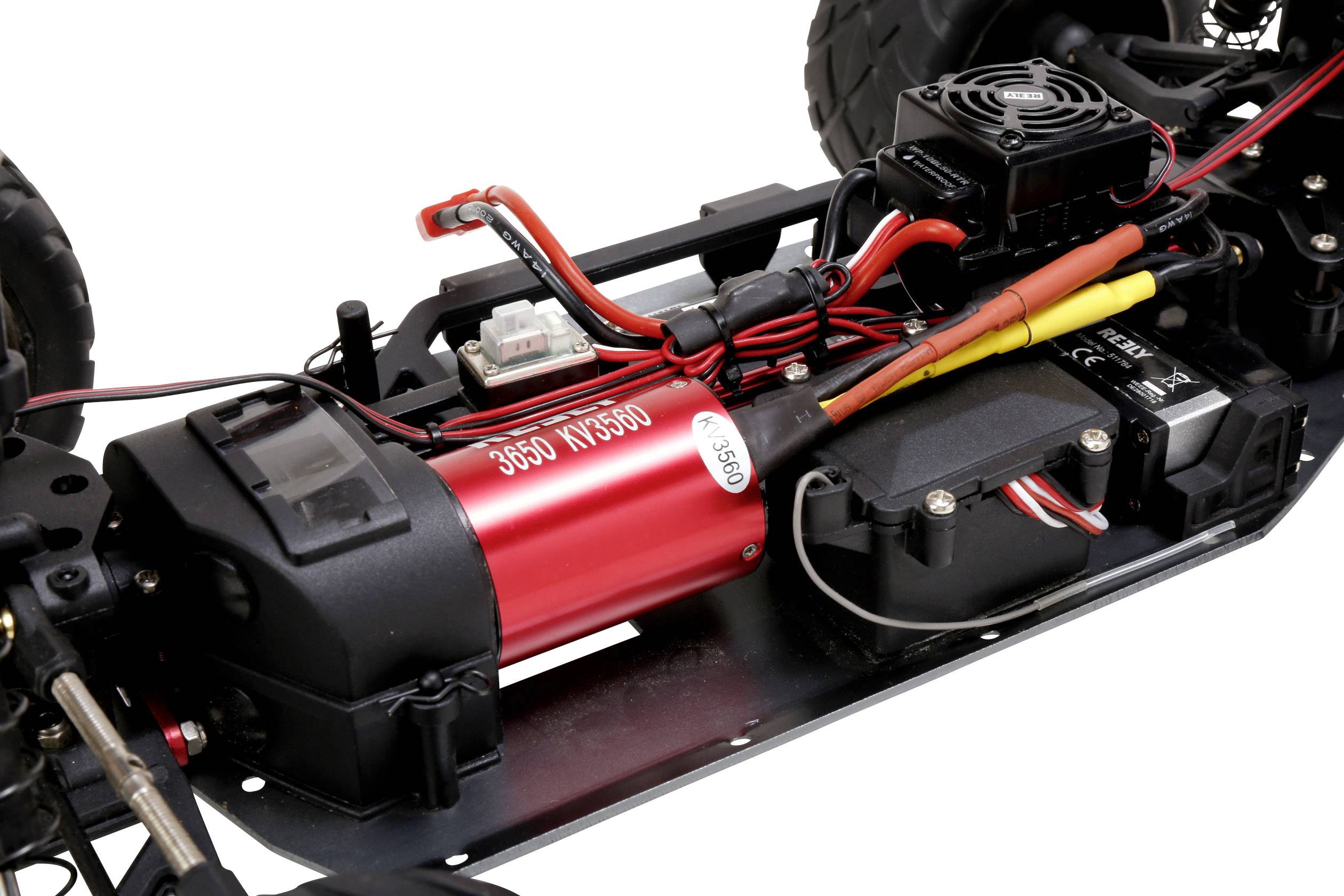 Reely Black Commando Brushless 1:10 RC Modellauto Elektro Truggy Allradantrieb (4WD) RtR 2,4GHz