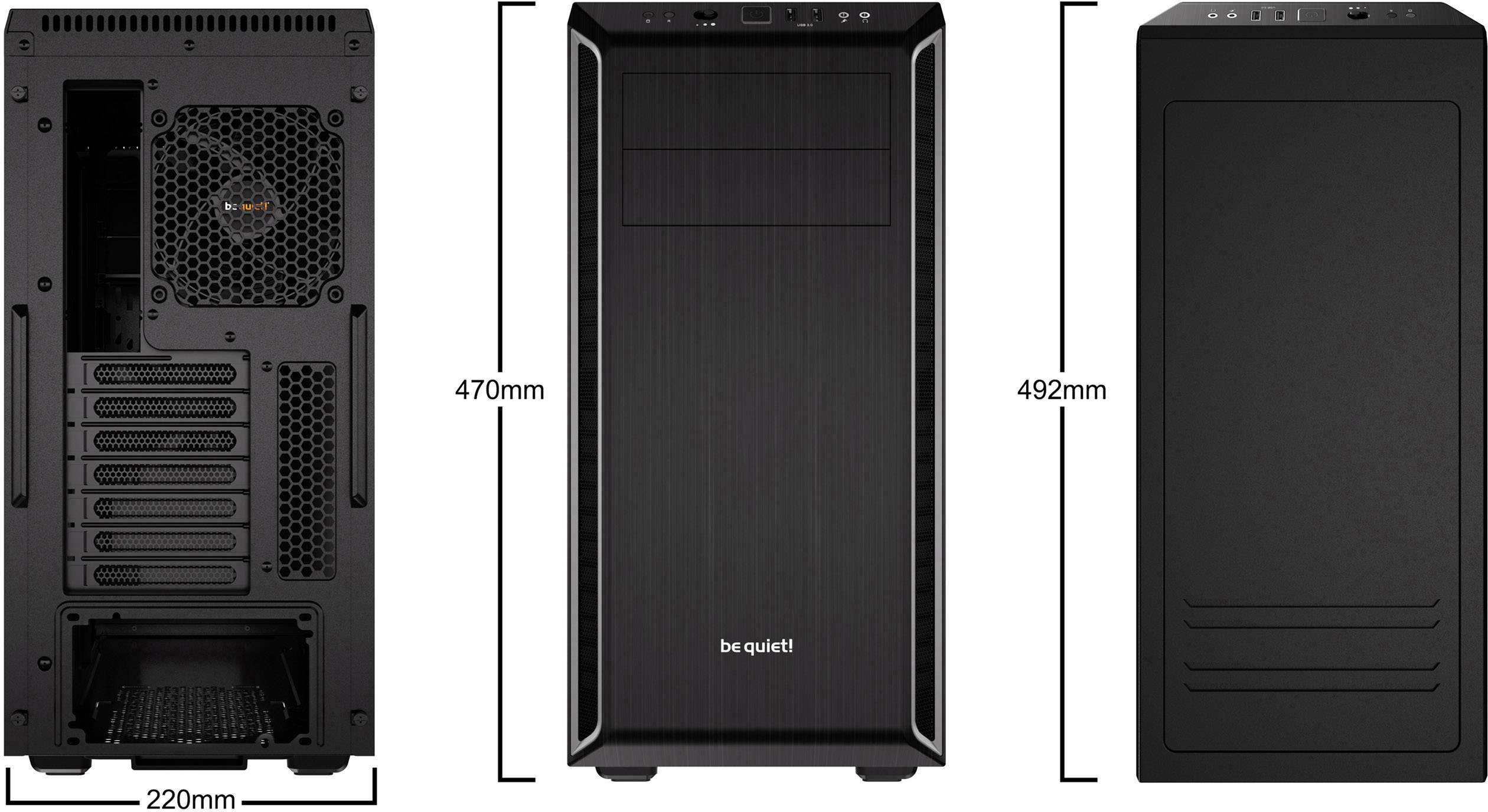 be quiet! PURE BASE 600 - Tower - ATX - ohne Netzteil (ATX / PS/2)