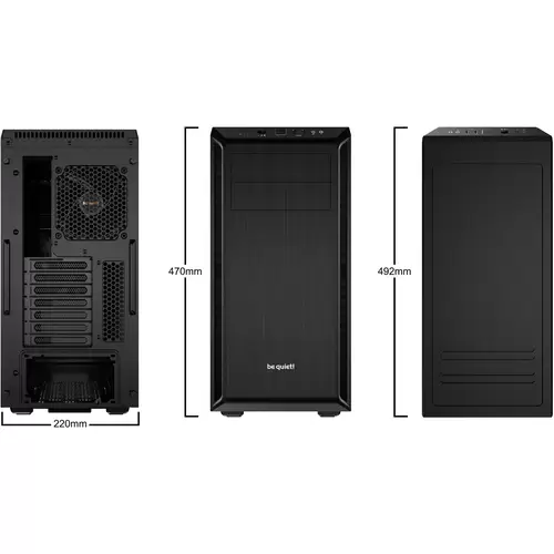 BeQuiet Pure Base 600 Midi-Tower PC-Gehäuse Schwarz BeQuiet Pure Base 600 Midi-Tower PC-Gehäuse Schwarz