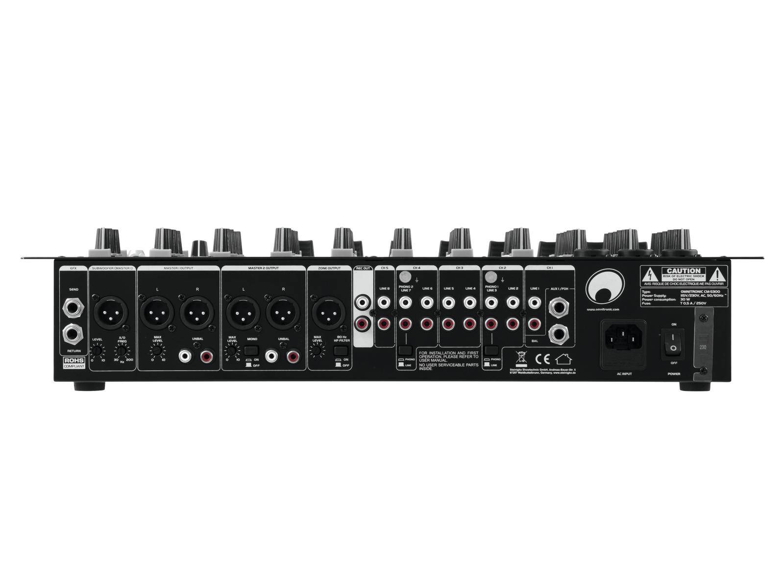 Omnitronic CM-5300 5-Kanal DJ Mixer