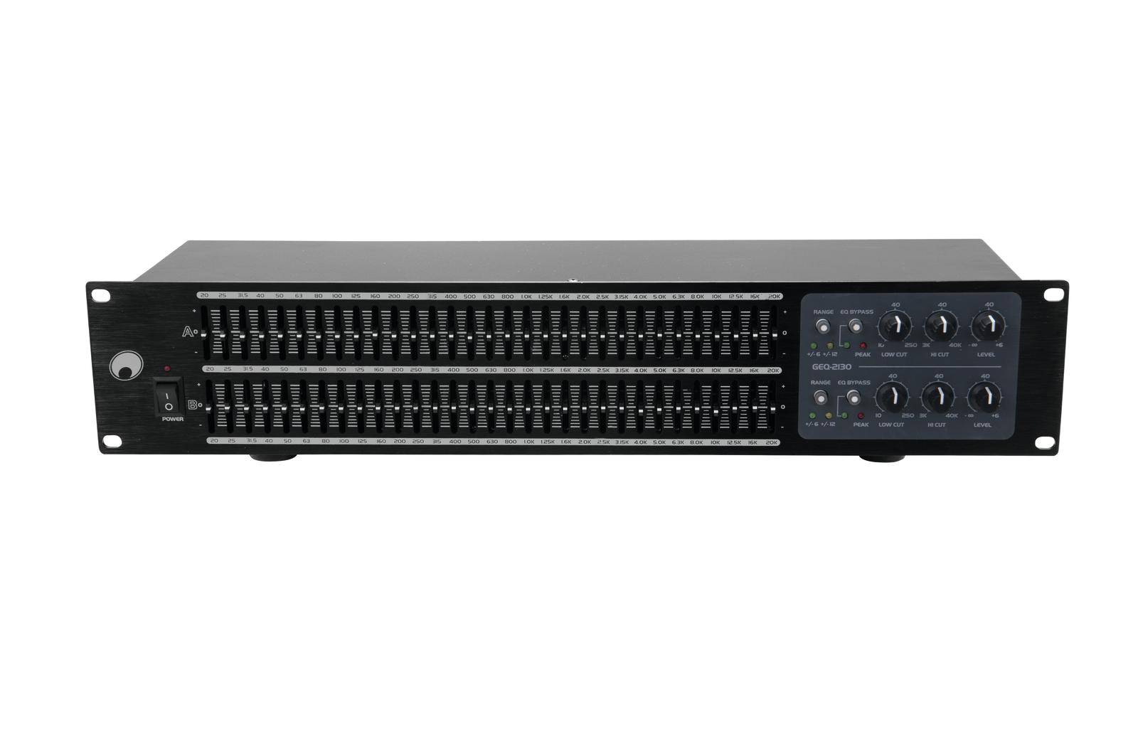 Omnitronic GEQ-2310 2-Kanal 19 Zoll Equalizer