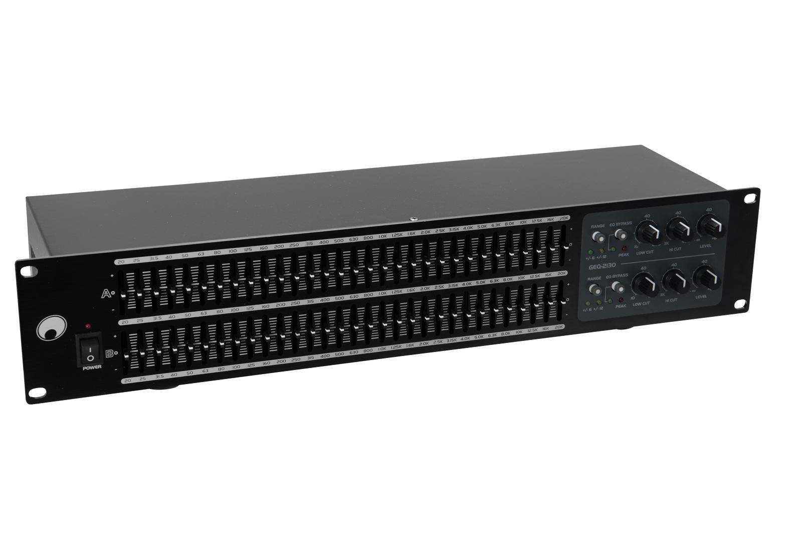 Omnitronic GEQ-2310 2-Kanal 19 Zoll Equalizer