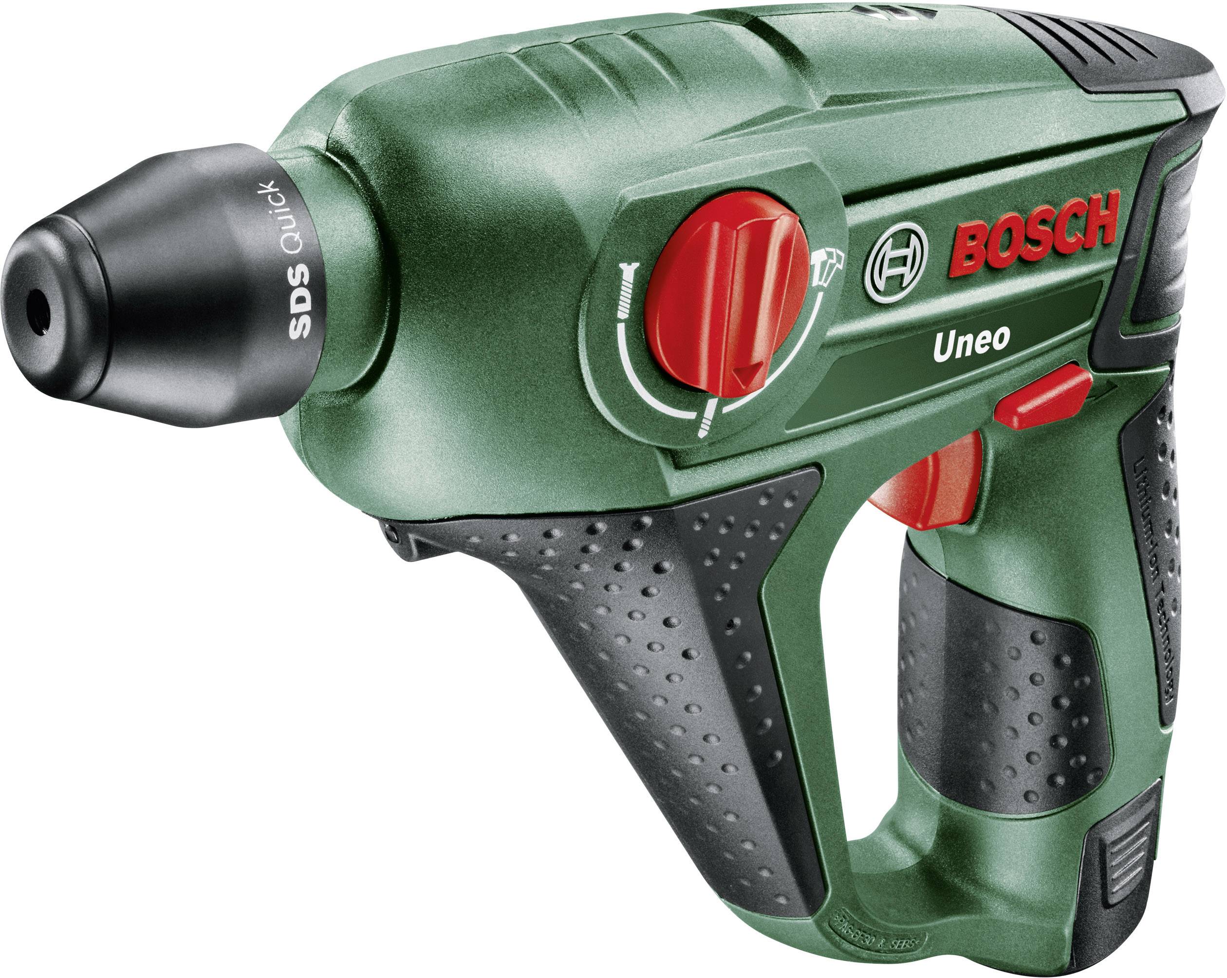 Bosch Home and Garden 060398400D SDS-Quick-Akku-Bohrhammer 12 V 2.0 Ah Li-Ion inkl. Akku, mit Zubehör, inkl. Koffer