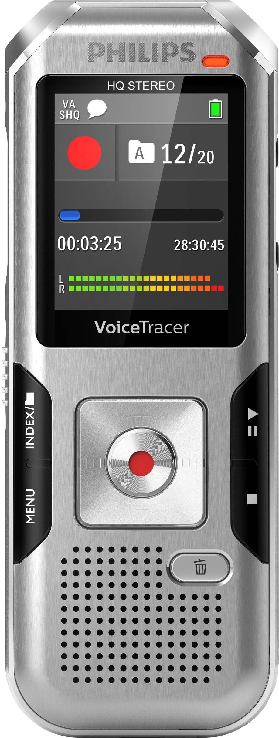 Philips DVT4010 Digitales Diktiergerät Aufzeichnungsdauer (max.) 2280 h Silber-Grau