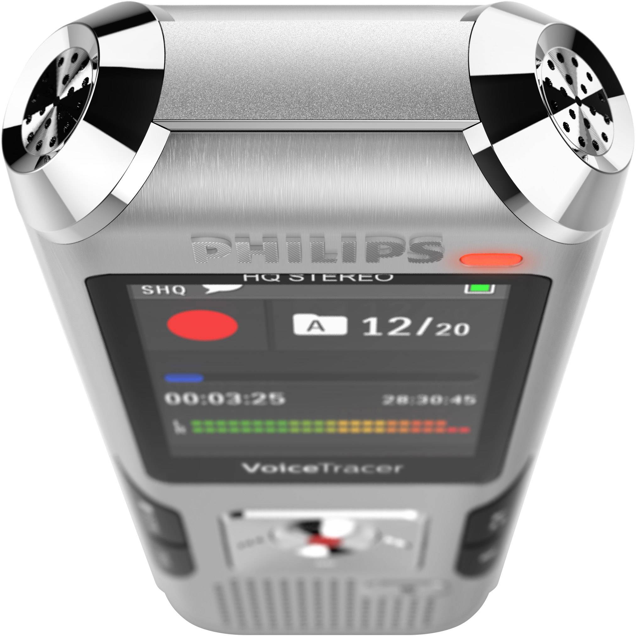 Philips DVT4010 Digitales Diktiergerät Aufzeichnungsdauer (max.) 2280 h Silber-Grau