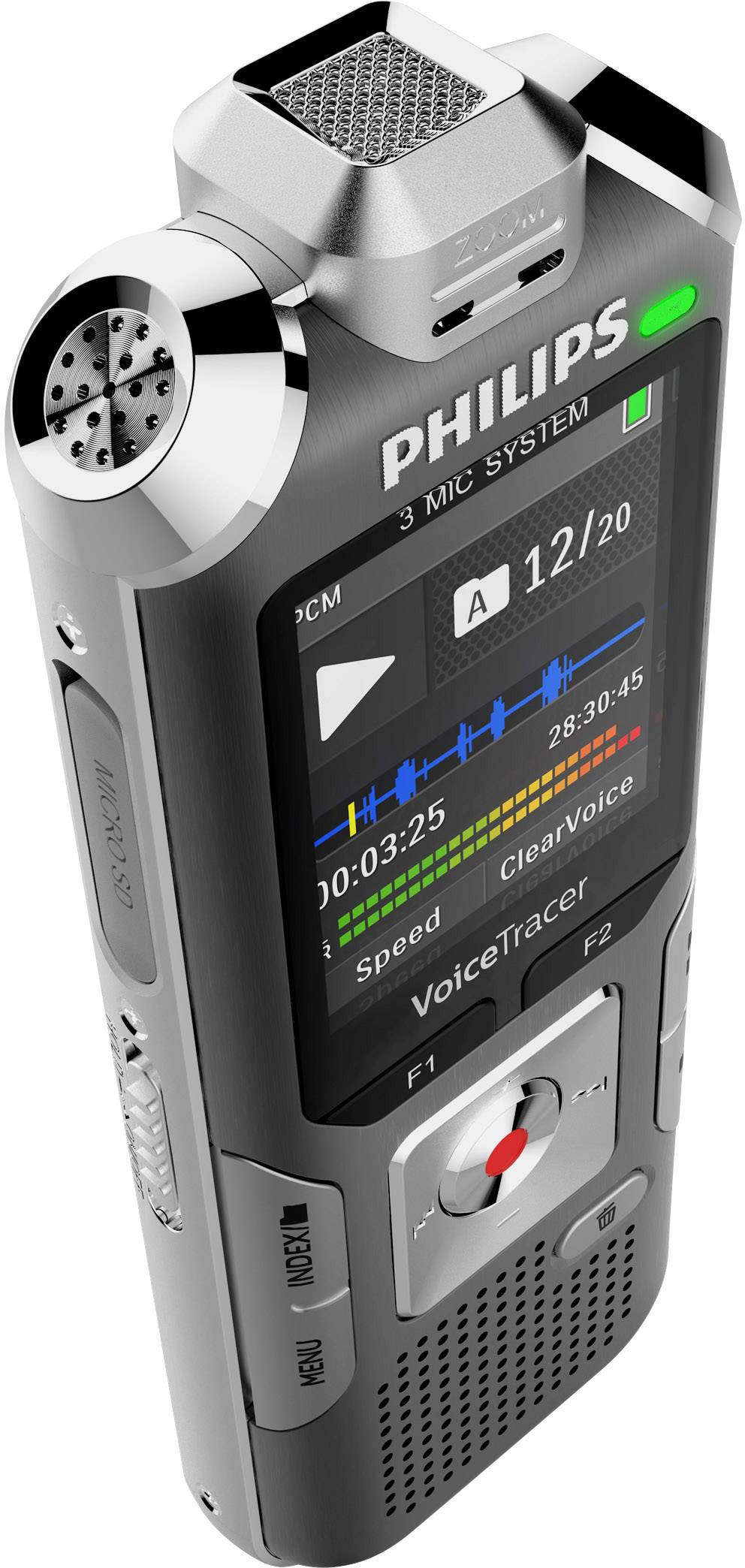 Philips DVT6010 Digitales Diktiergerät Aufzeichnungsdauer (max.) 2280h Silber-Grau