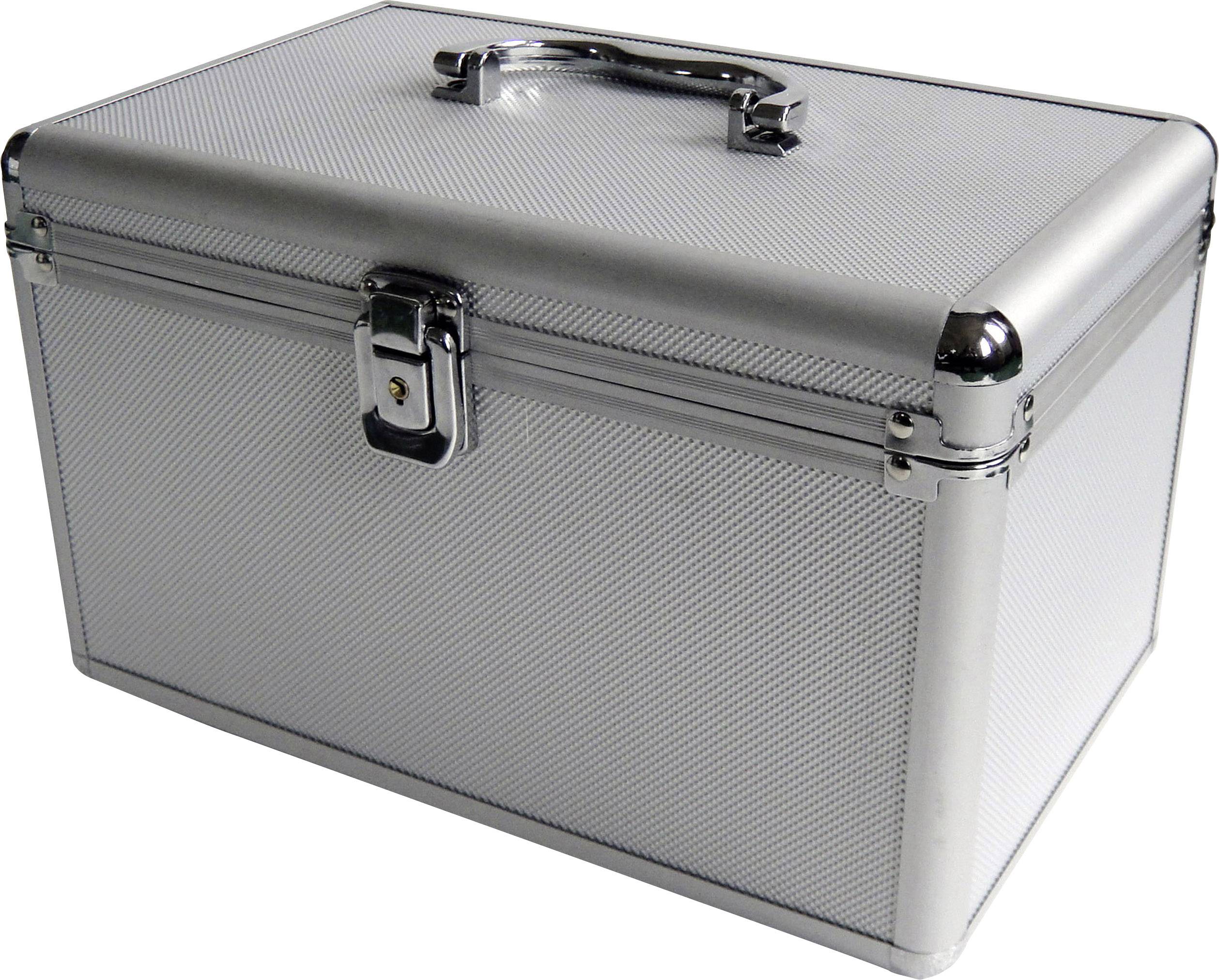 MediaRange CD Koffer 200 CDs/DVDs/Blu-rays Aluminium Silber 1 St. (B x H x T) 301 x 180 x 190mm BOX75