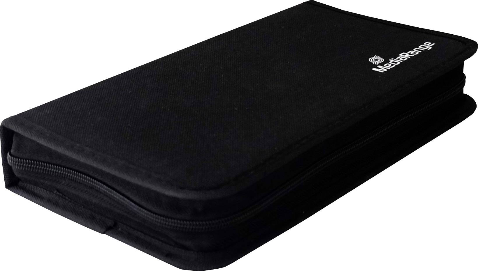 MediaRange CD Tasche 48 CDs/DVDs/Blu-rays Nylon Schwarz 1 St. (B x H x T) 289 x 49 x 161mm BOX51