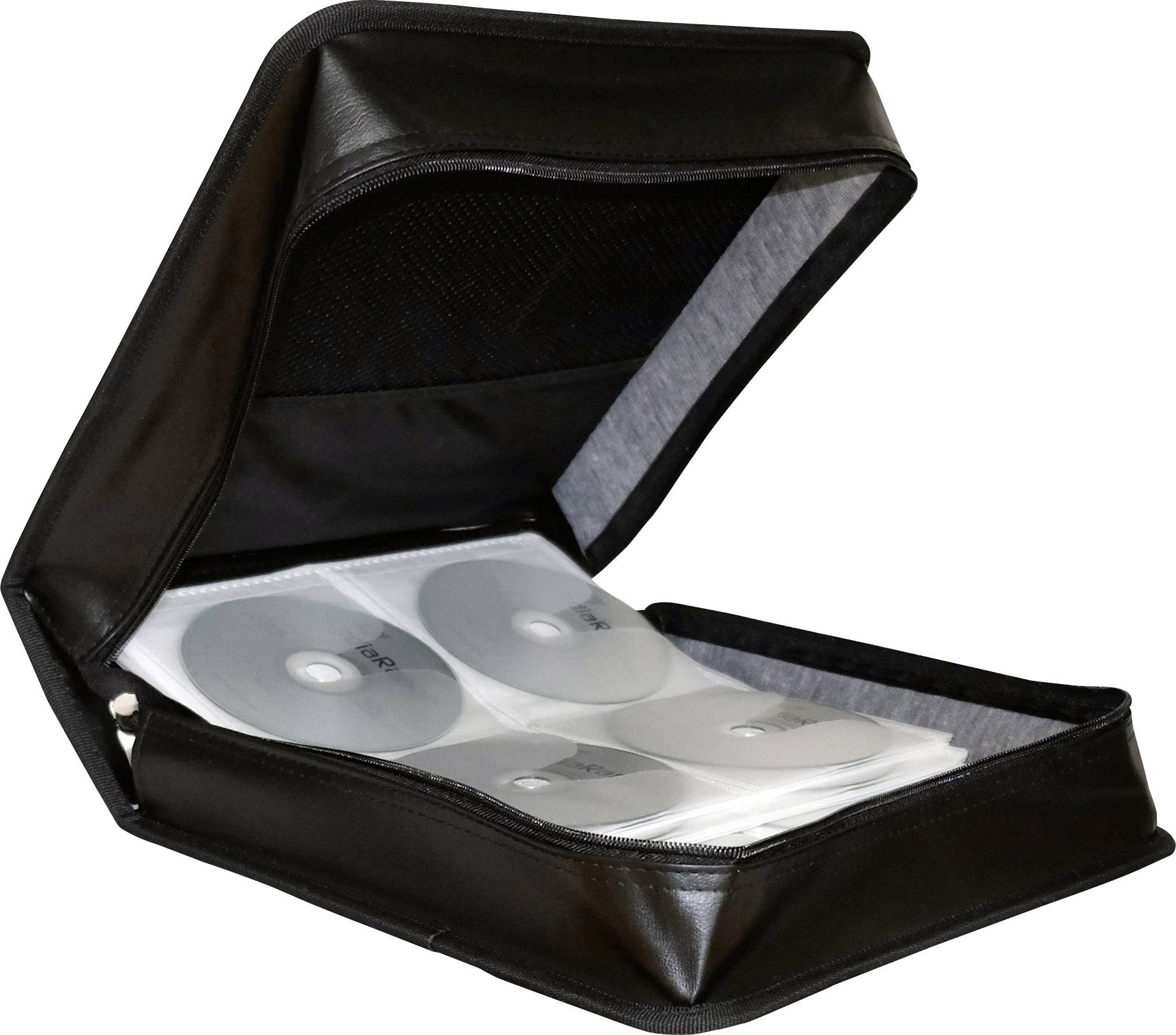 MediaRange CD Tasche 300 CDs/DVDs/Blu-rays Kunstleder Schwarz 1 St. (B x H x T) 314 x 134 x 312 mm BOX94