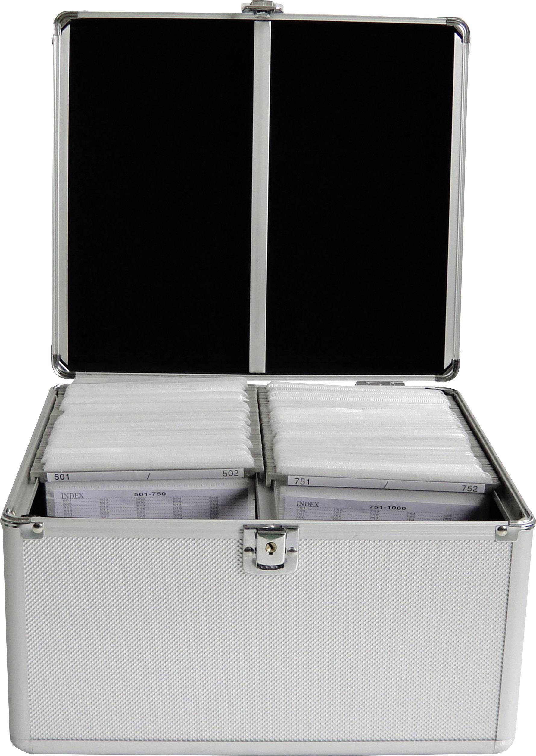 MediaRange CD Koffer 300 CDs/DVDs/Blu-rays Aluminium Silber 1 St. (B x H x T) 301 x 180 x 265mm BOX76