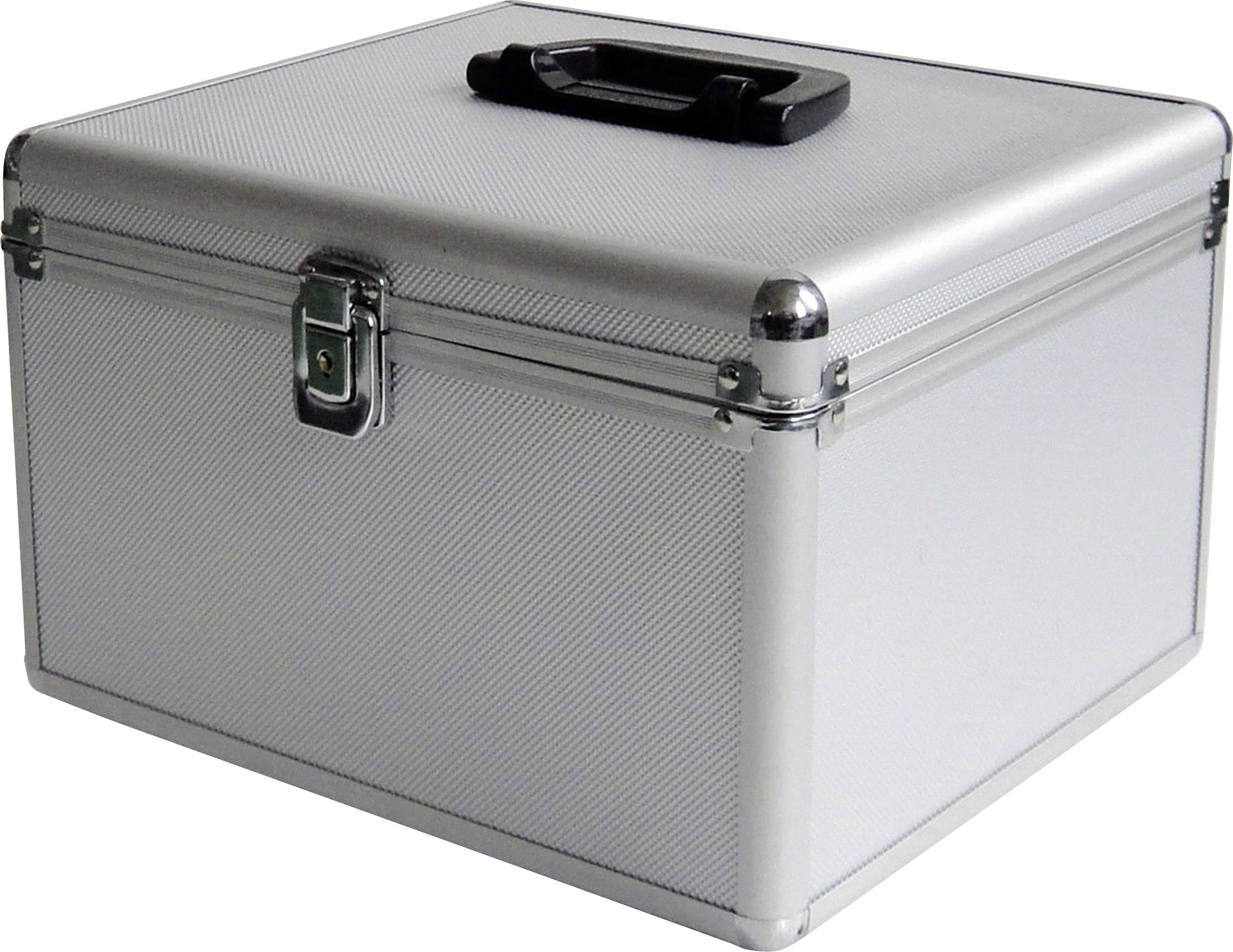 MediaRange CD Koffer 300 CDs/DVDs/Blu-rays Aluminium Silber 1 St. (B x H x T) 301 x 180 x 265mm BOX76