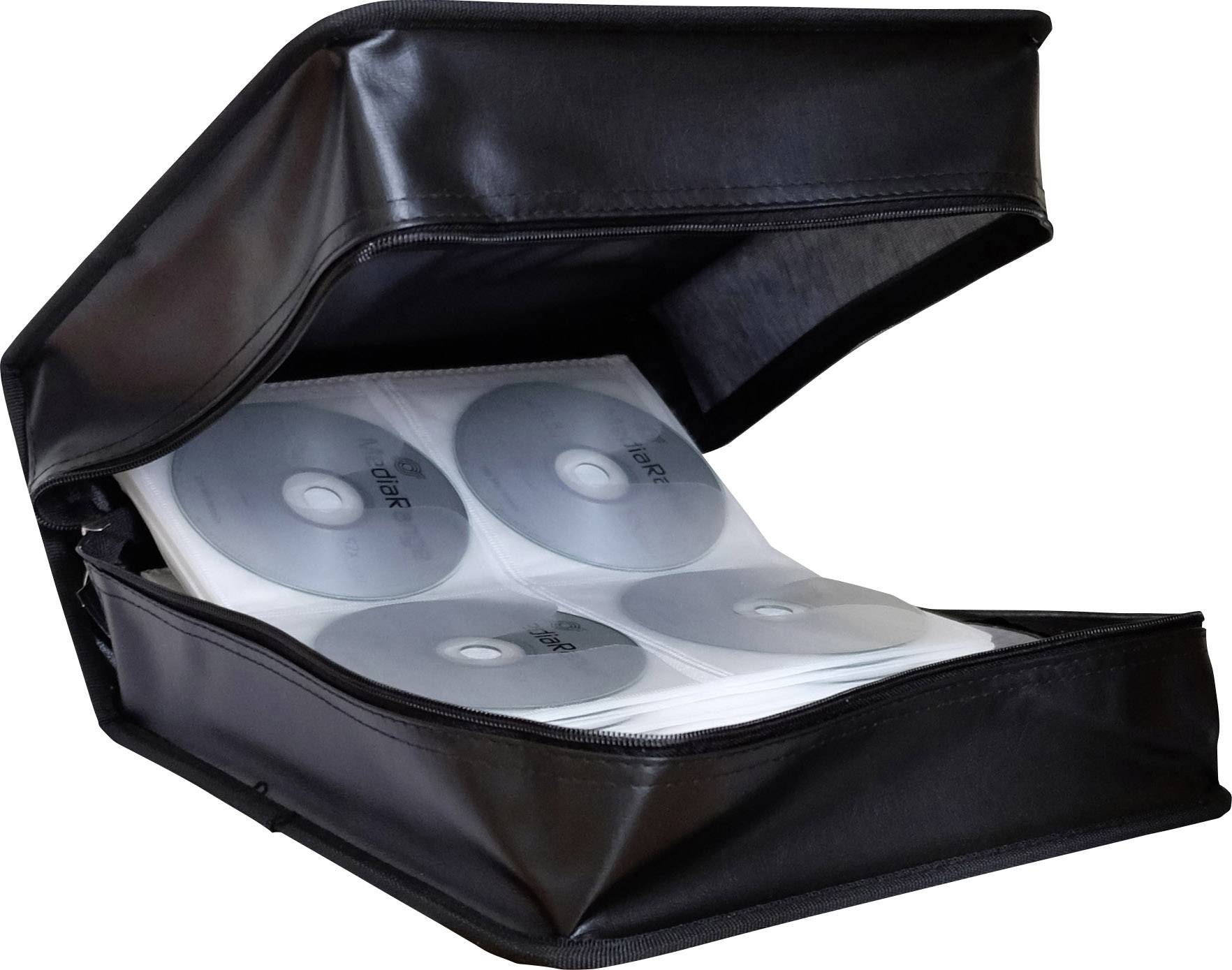 MediaRange CD Tasche 400 CDs/DVDs/Blu-rays Kunstleder Schwarz 1 St. (B x H x T) 314 x 149 x 312 mm BOX95