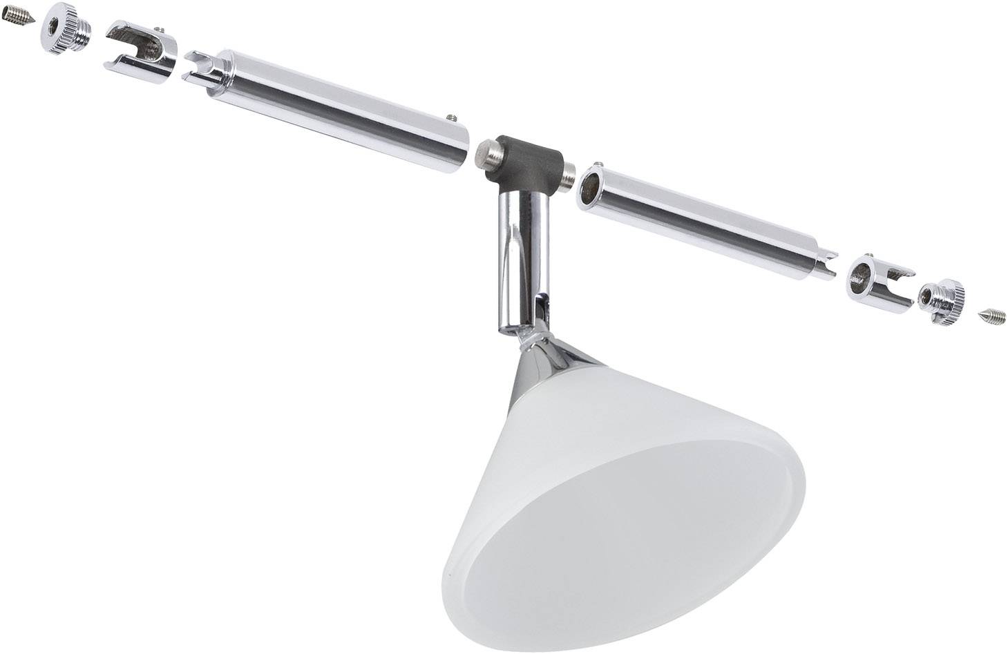 Paulmann Colmar Niedervolt-Seilsystem-Leuchte Universell GU4 10W LED Chrom, Satin