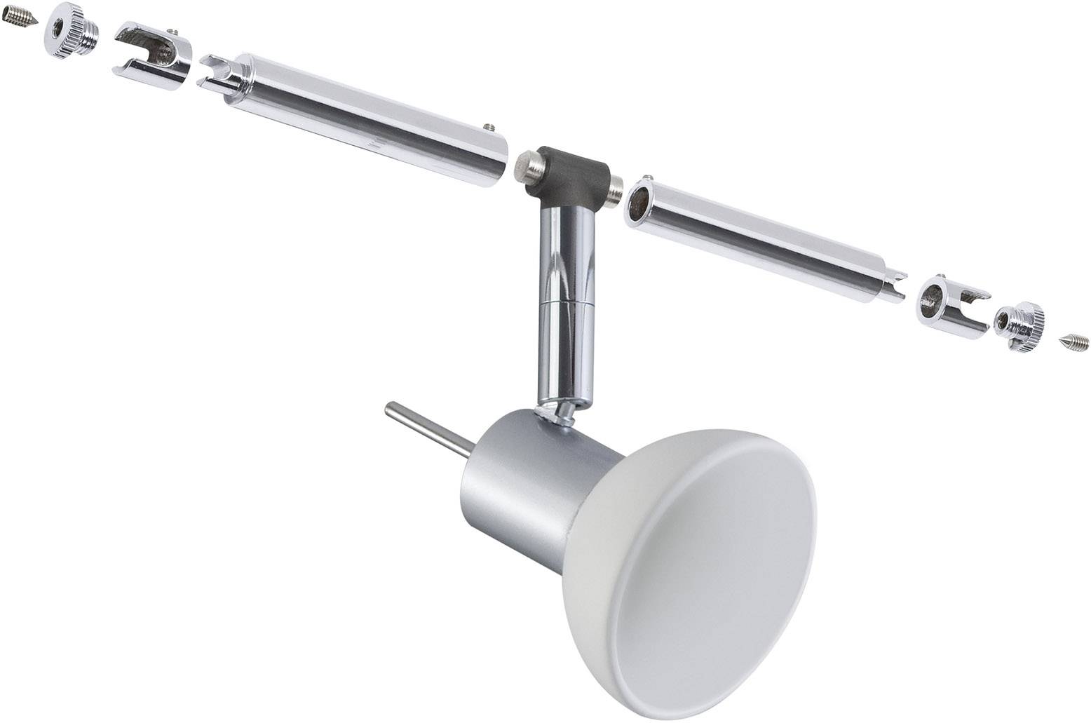 Paulmann Sheela Niedervolt-Seilsystem-Leuchte Universell GU5.3 10 W LED Chrom (matt), Opal