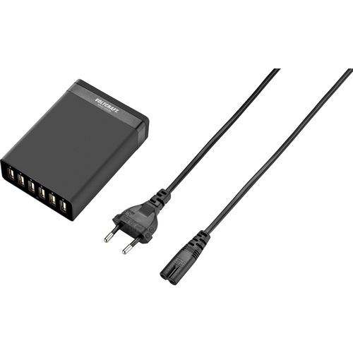 VOLTCRAFT SPAS-12006 SPAS-12006 USB charger Mains socket Max. output current 12000 mA 6 x USB