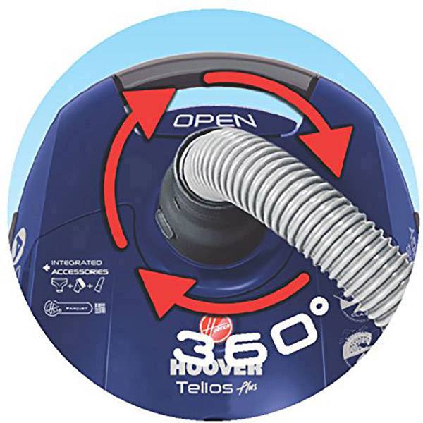 Hoover TE70_TE30 Staubsauger mit Beutel 700 W inkl. Parkettbürste