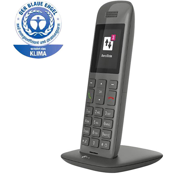 Telekom Speedphone 11 DECT/GAP Schnurloses Telefon analog Optische Anrufsignalisierung Graphit