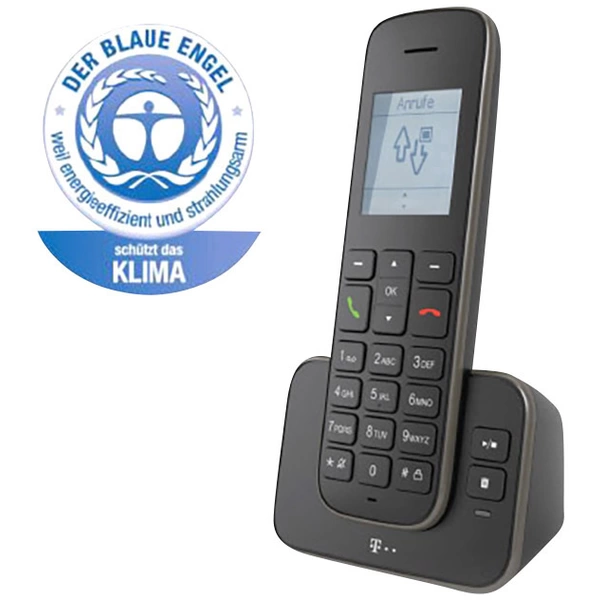 Telekom Sinus A207 DECT/GAP Schnurloses Telefon analog Freisprechen, Anrufbeantworter Schwarz Telekom Sinus A207 DECT/GAP Schnurloses Telefon analog Freisprechen, Anrufbeantworter Schwarz