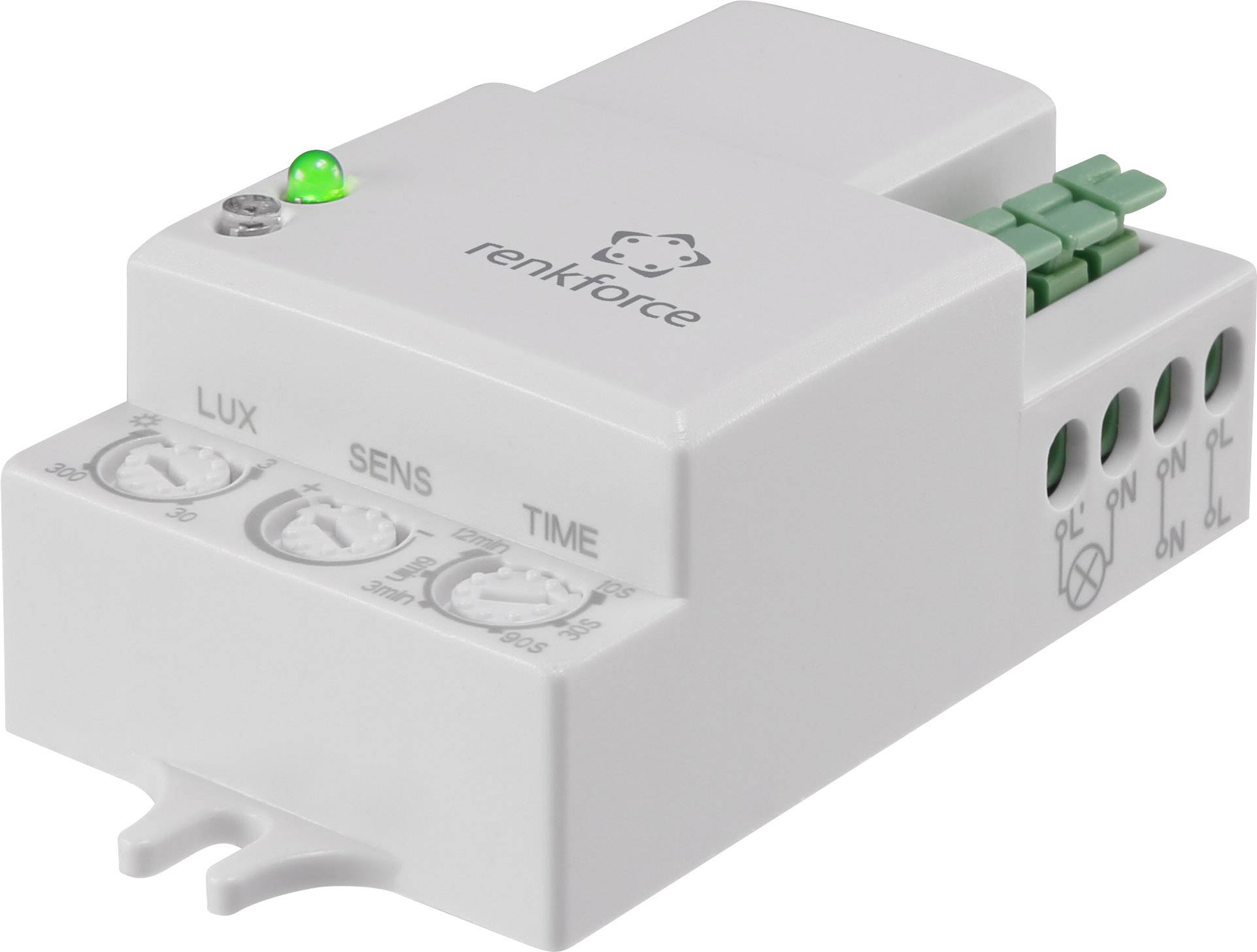 Renkforce 1530623 Decke, Wand HF-Bewegungsmelder 360° Relais Weiß