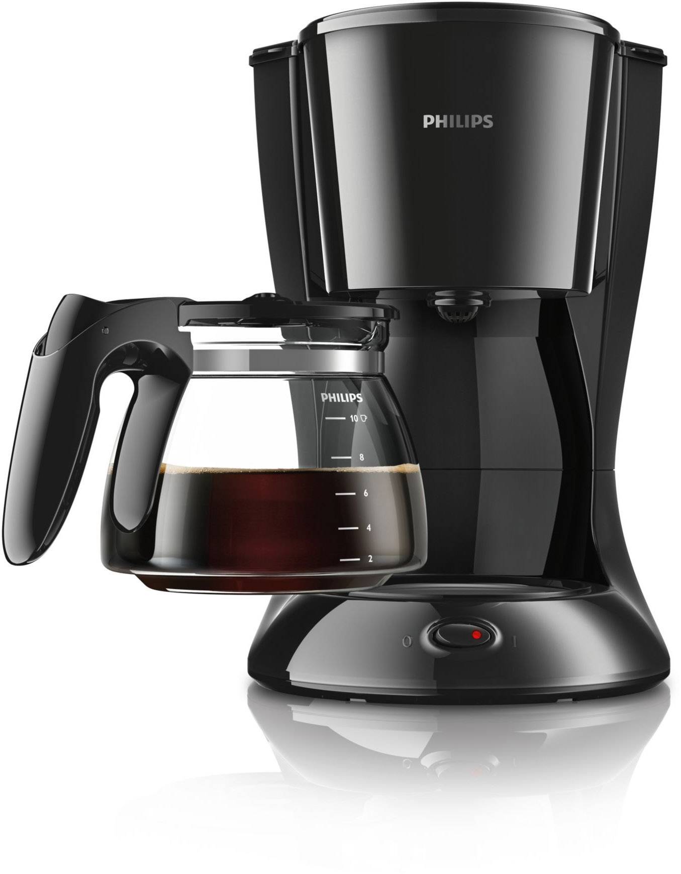 Philips Home Aroma-Swirl Viva Collection Kaffeemaschine Schwarz Fassungsvermögen Tassen=10