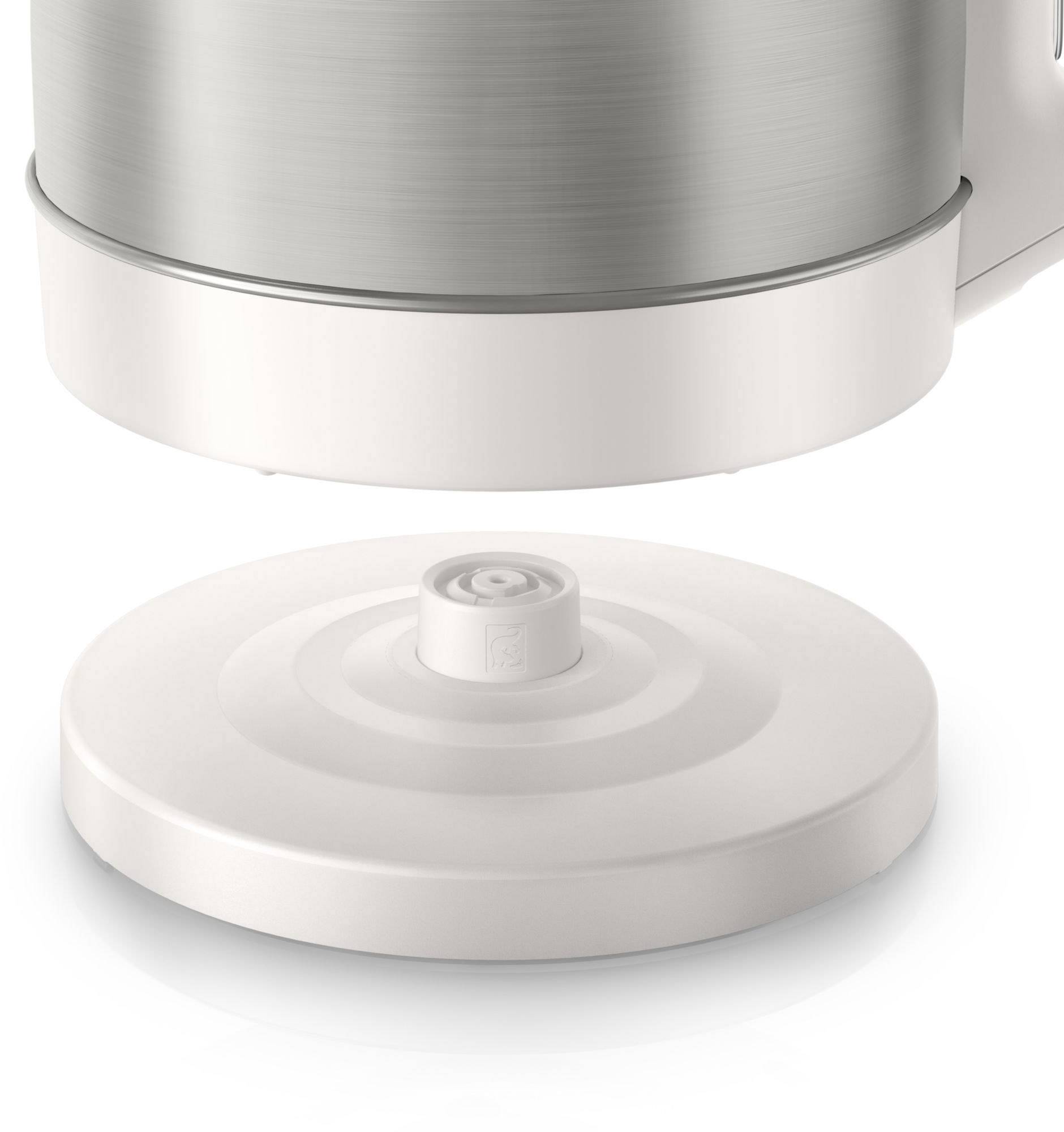 Philips HD9305/00 Wasserkocher schnurlos Edelstahl, Weiß