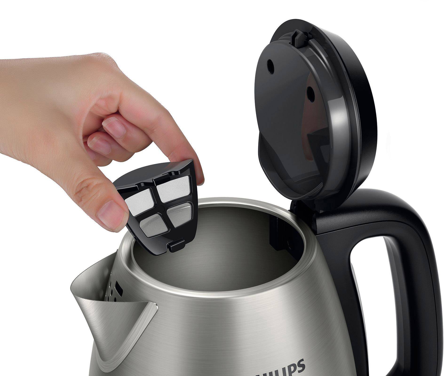 Philips HD9305/20 Wasserkocher schnurlos Edelstahl, Schwarz