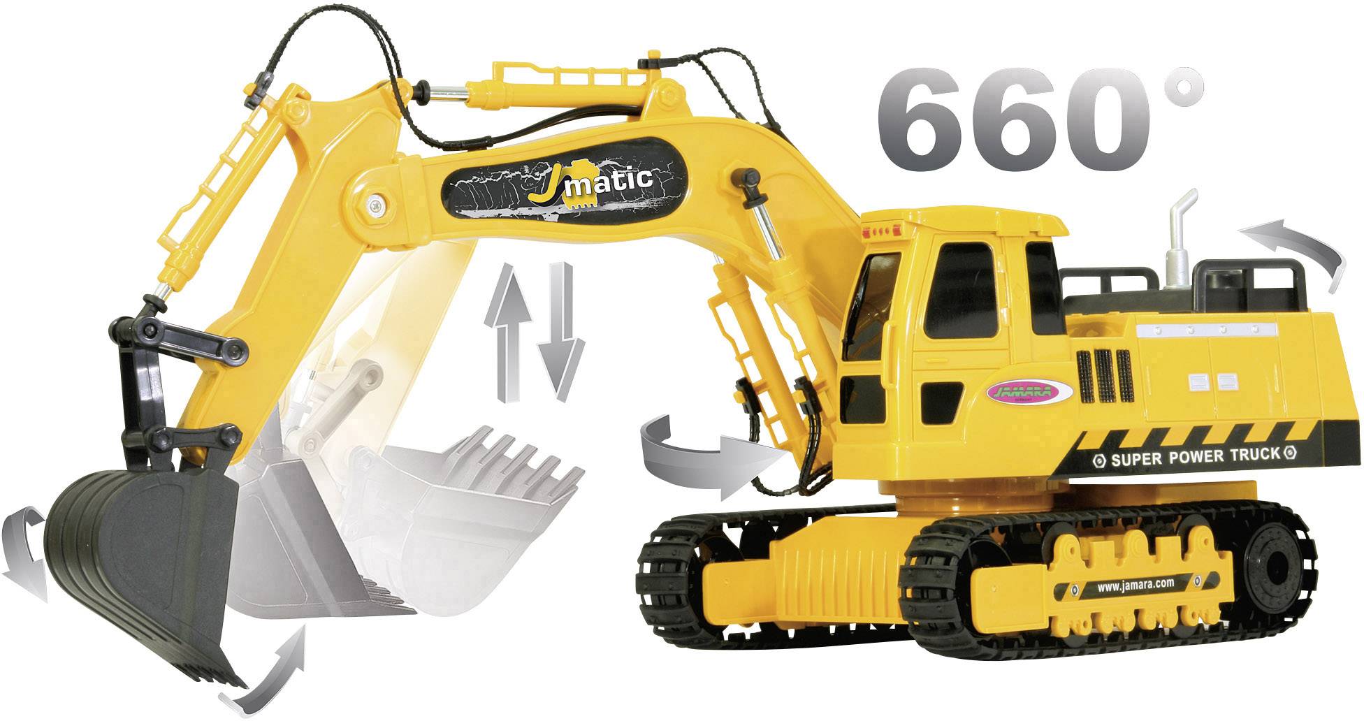 Jamara Bagger J-Matic 1:27 RC Einsteiger Funktionsmodell Baufahrzeug