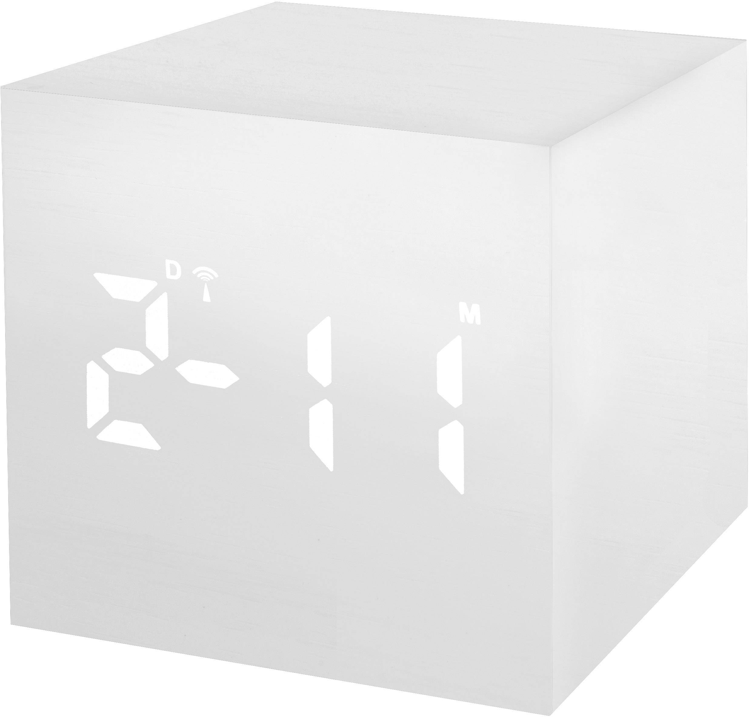 Bresser Optik 8020402GYEWHI Funk Wecker Weiß