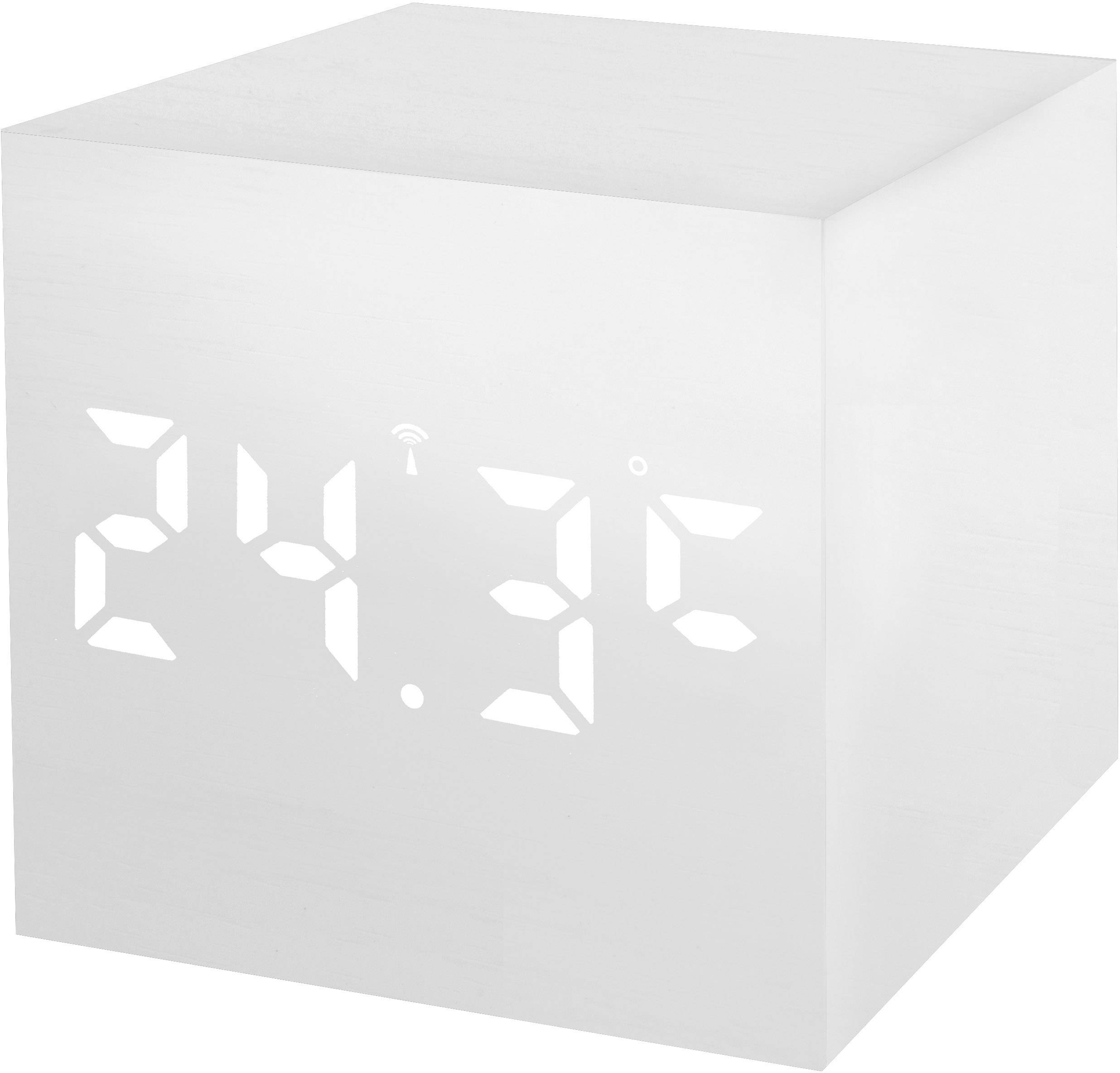 Bresser Optik 8020402GYEWHI Funk Wecker Weiß