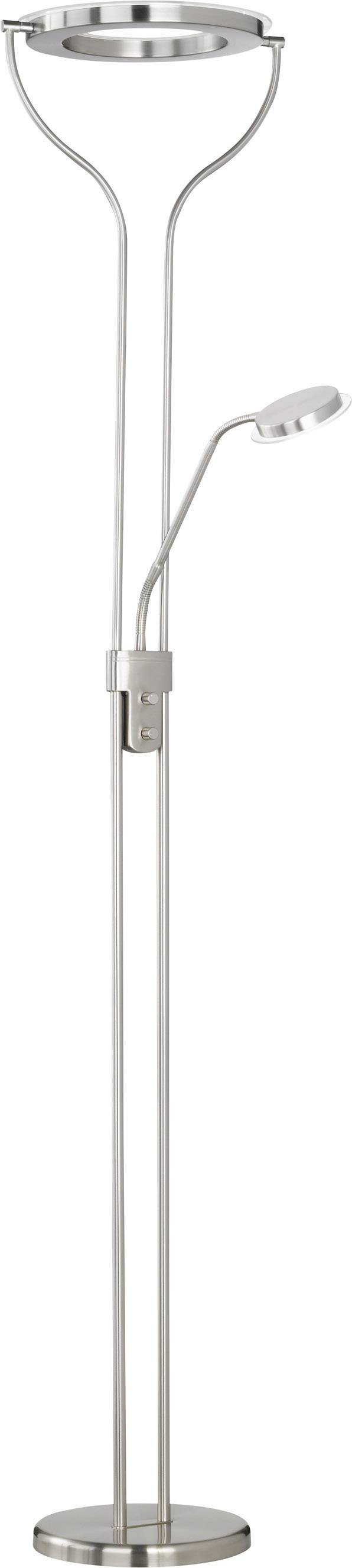 ACTION Remy LED-Deckenfluter mit Leselampe LED 17W Nickel (matt)