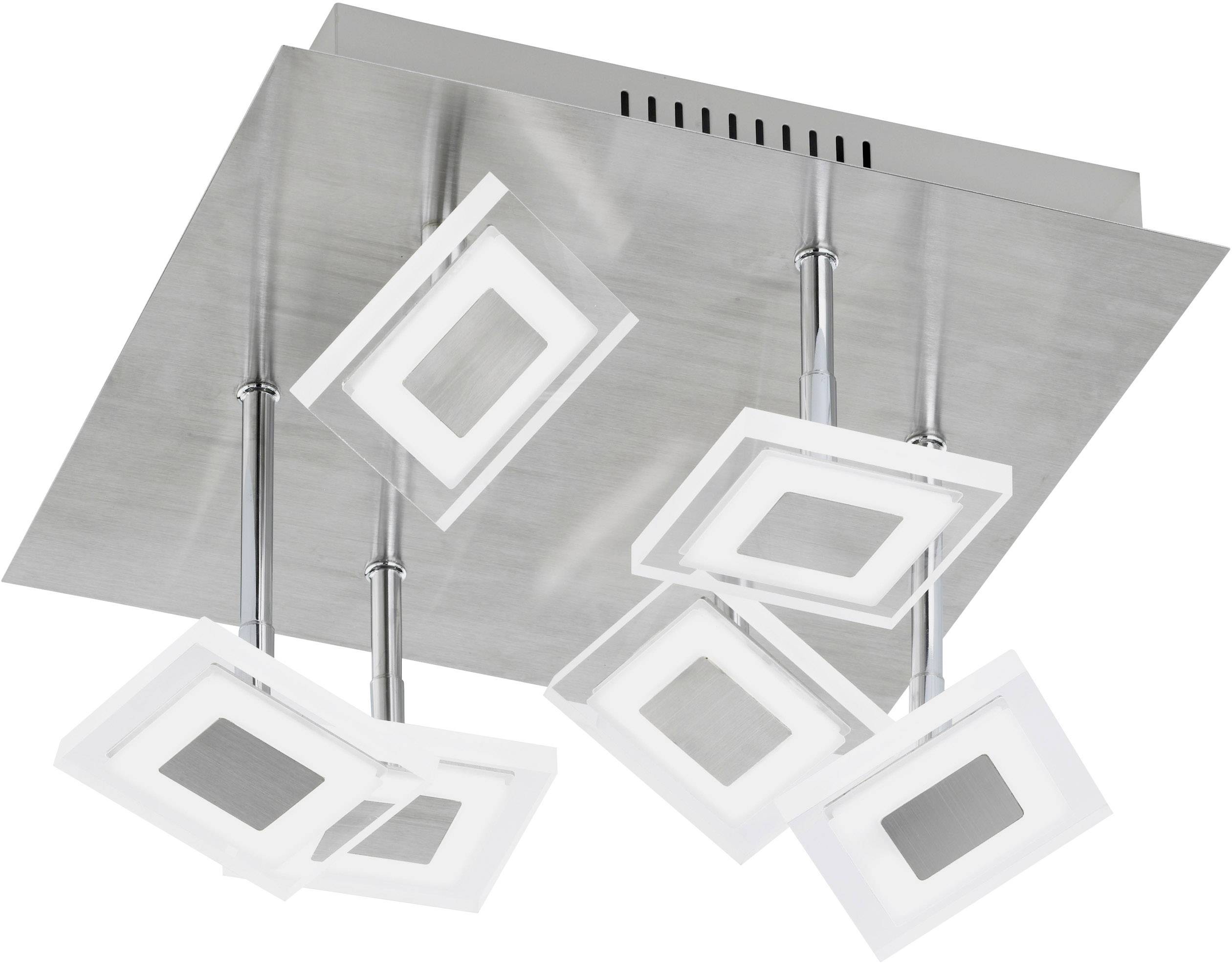 WOFI Megan 9098.07.54.6000 LED-Deckenstrahler 30 W RGBW Nickel (matt), Chrom