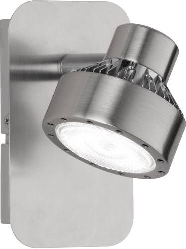 WOFI Local 4288.01.54.6000 LED-Wandstrahler 6W Warm-Weiß Nickel (matt), Chrom