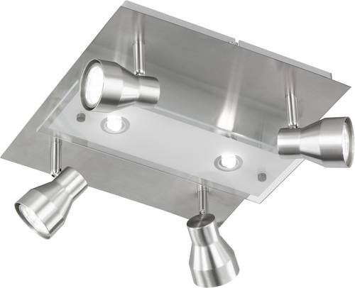 WOFI Rox 9020.06.64.6100 Deckenstrahler Halogen GU10, G9 18W Nickel (matt)