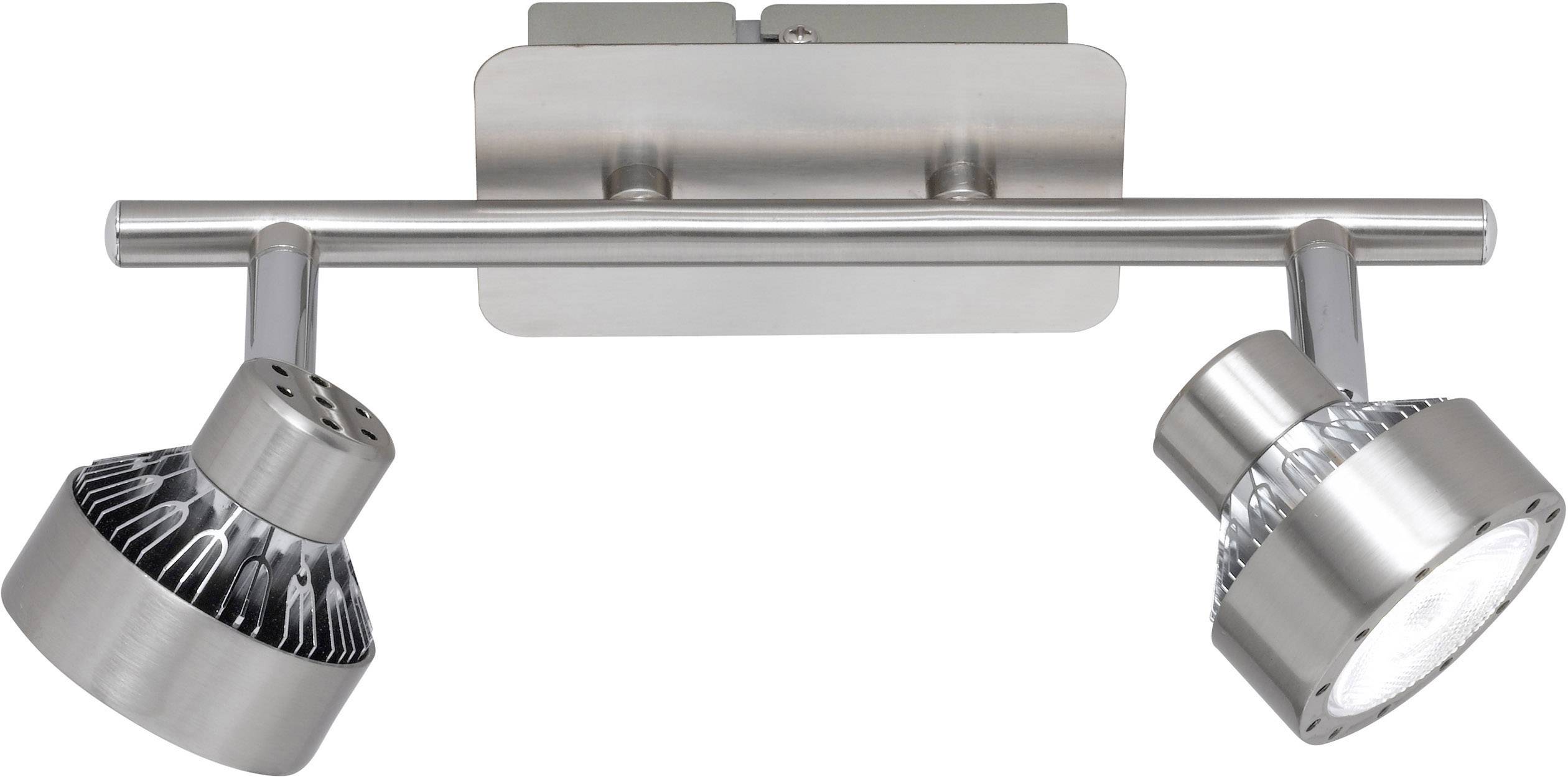 WOFI Local 7288.02.54.6000 LED-Deckenstrahler 12 W Warmweiß Nickel (matt), Chrom