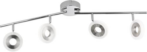 WOFI Divina 7280.04.54.6000 LED-Deckenstrahler 16.8W Warm-Weiß Nickel (matt), Chrom