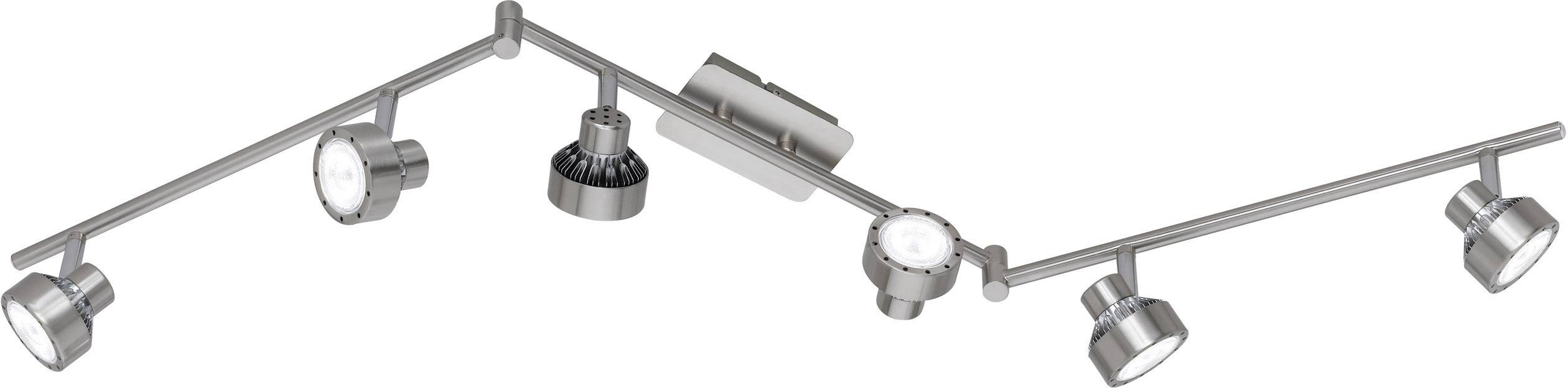 WOFI Local 9288.06.54.6000 LED-Deckenstrahler 36 W Warmweiß Nickel (matt), Chrom