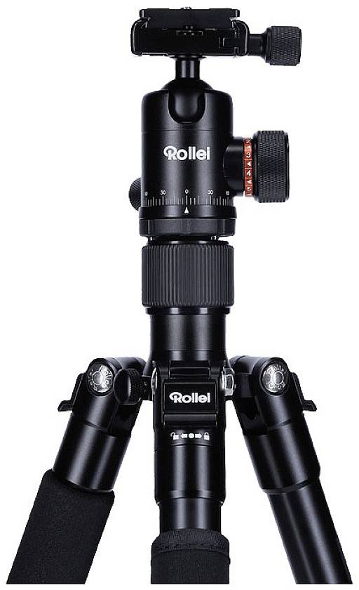 Rollei C5i Carbon Dreibeinstativ 1/4 Zoll Arbeitshöhe=11 - 156 cm Carbon Kugelkopf, 3D-Neiger