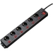 Hama 137259 Überspannungsschutz-Steckdosenleiste 6fach Schwarz Schutzkontakt 1St. Hama 137259 Überspannungsschutz-Steckdosenleiste 6fach Schwarz Schutzkontakt 1St.