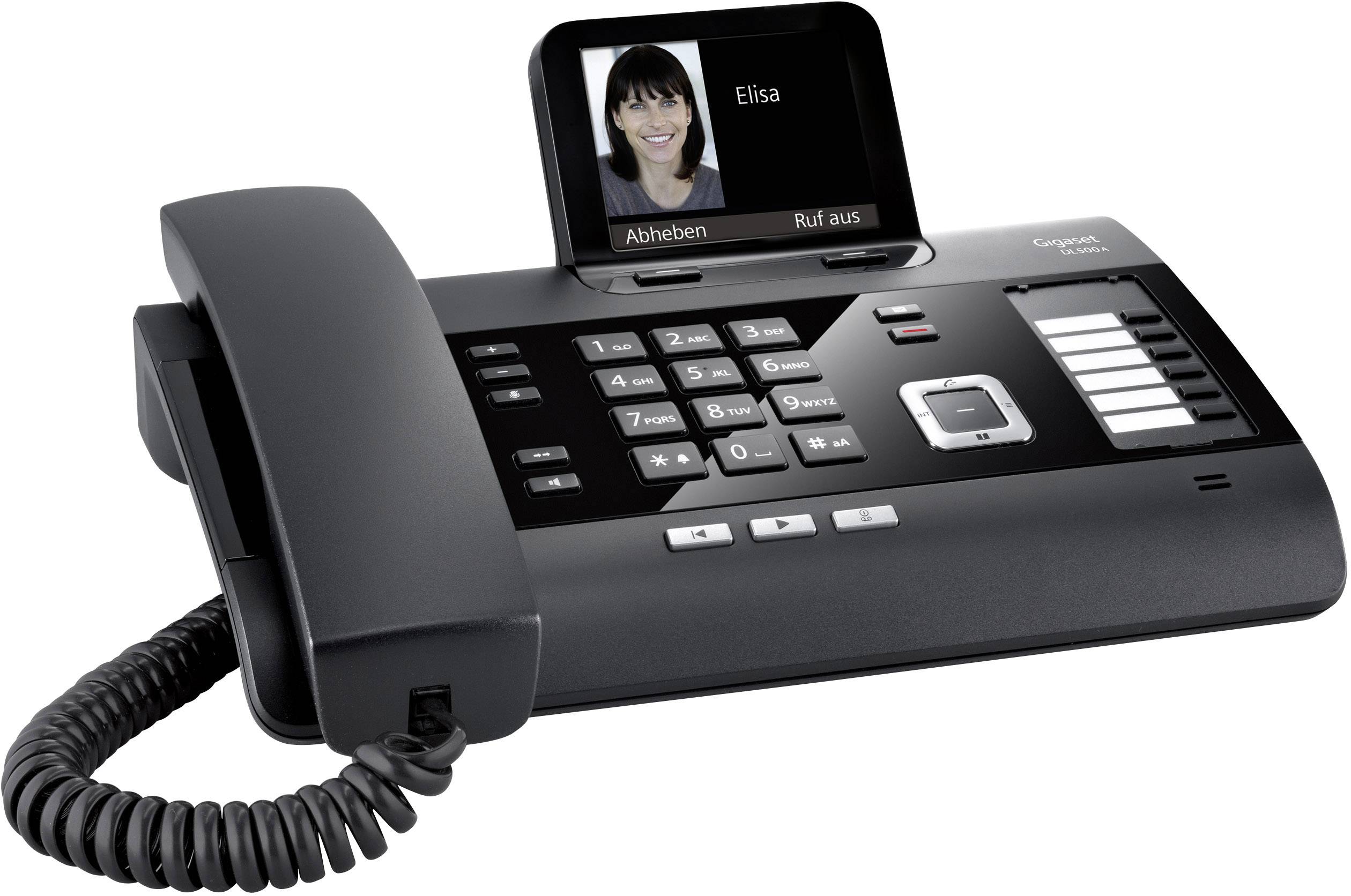 Gigaset DL500A + C430HX Schnurgebundenes Telefon, analog inkl. Mobilteil, Anrufbeantworter, Bluetooth, Headsetanschluss