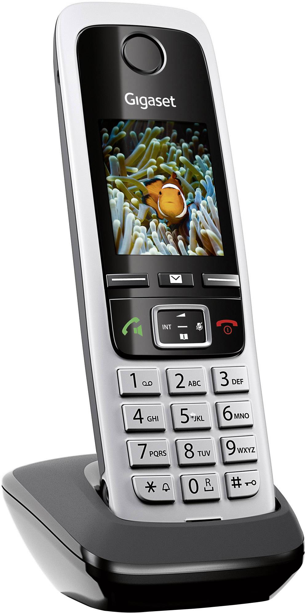 Gigaset DL500A + C430HX Schnurgebundenes Telefon, analog inkl. Mobilteil, Anrufbeantworter, Bluetooth, Headsetanschluss Farb-TFT/LCD Schwarz