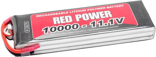 Red Power Modellbau-Akkupack (LiPo) 11.1V 10000 mAh Zellen-Zahl: 3 25 C Softcase Offene Kabelenden