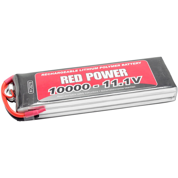 Red Power Modellbau-Akkupack (LiPo) 11.1V 10000 mAh Zellen-Zahl: 3 25 C Softcase Offene Kabelenden