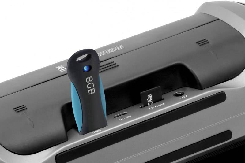 Technaxx PowerBank Soundstation BT-X16 Bluetooth® Lautsprecher AUX, FM Radio, Freisprechfunktion, SD Schwarz