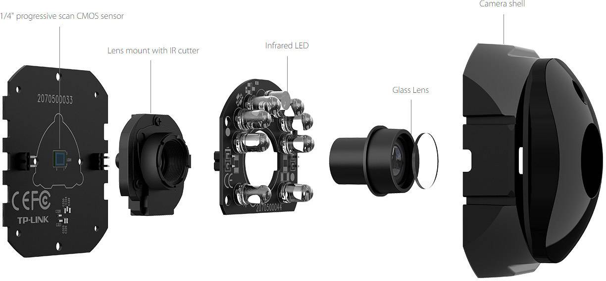 TP-LINK NC450 WLAN IP Überwachungskamera 1280 x 720 Pixel