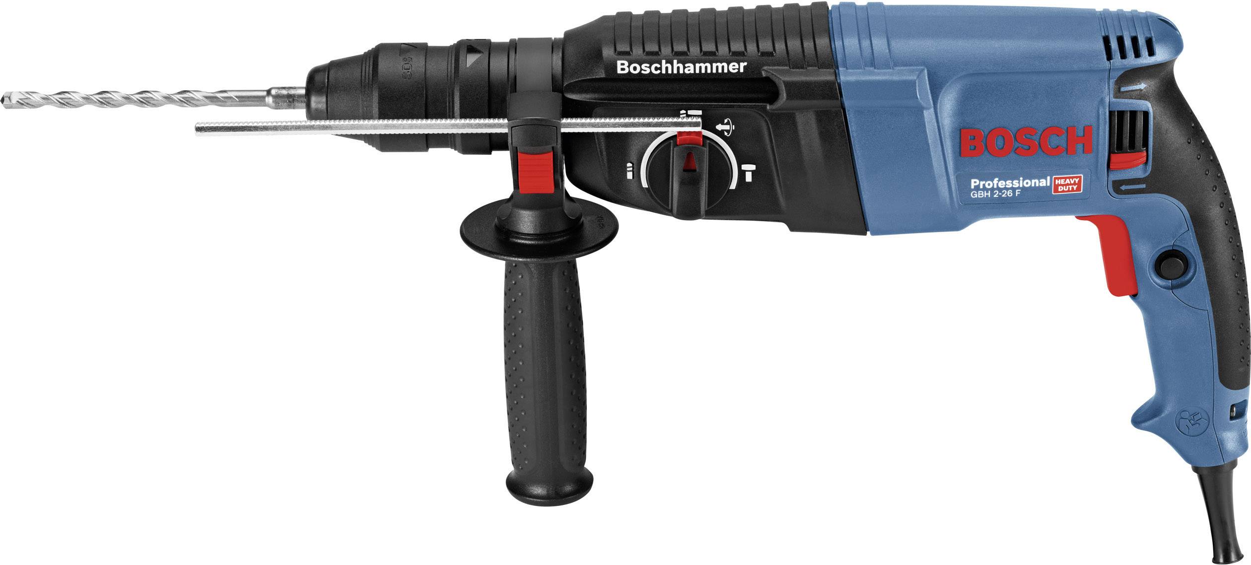 Bosch Professional GBH 2-26 F SDS-Plus-Bohrhammer 830 W mit Zubehör, inkl. Koffer