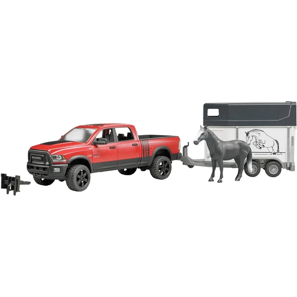 Bruder PKW Modell Dodge RAM 2500 Power Wagon mit Pferdeanhänger Fertigmodell PKW Modell Bruder PKW Modell Dodge RAM 2500 Power Wagon mit Pferdeanhänger Fertigmodell PKW Modell