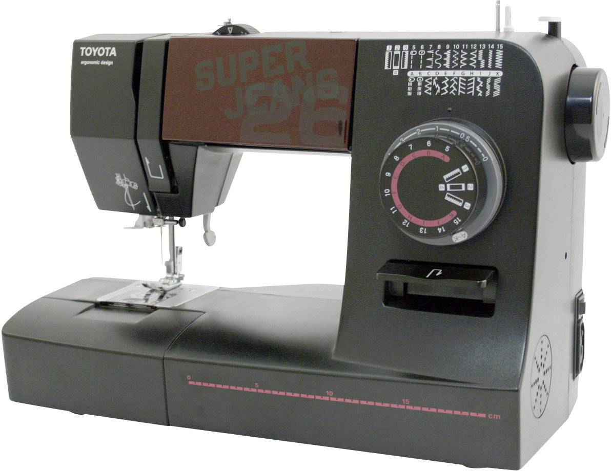 Toyota Nähmaschinen Jeans-Freiarmnähmaschine SUPERJ26 Schwarz (matt)