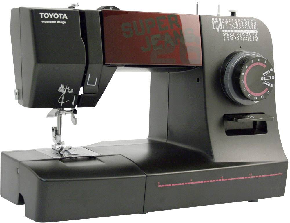 Toyota Nähmaschinen Jeans-Freiarmnähmaschine SUPERJ26 Schwarz (matt)